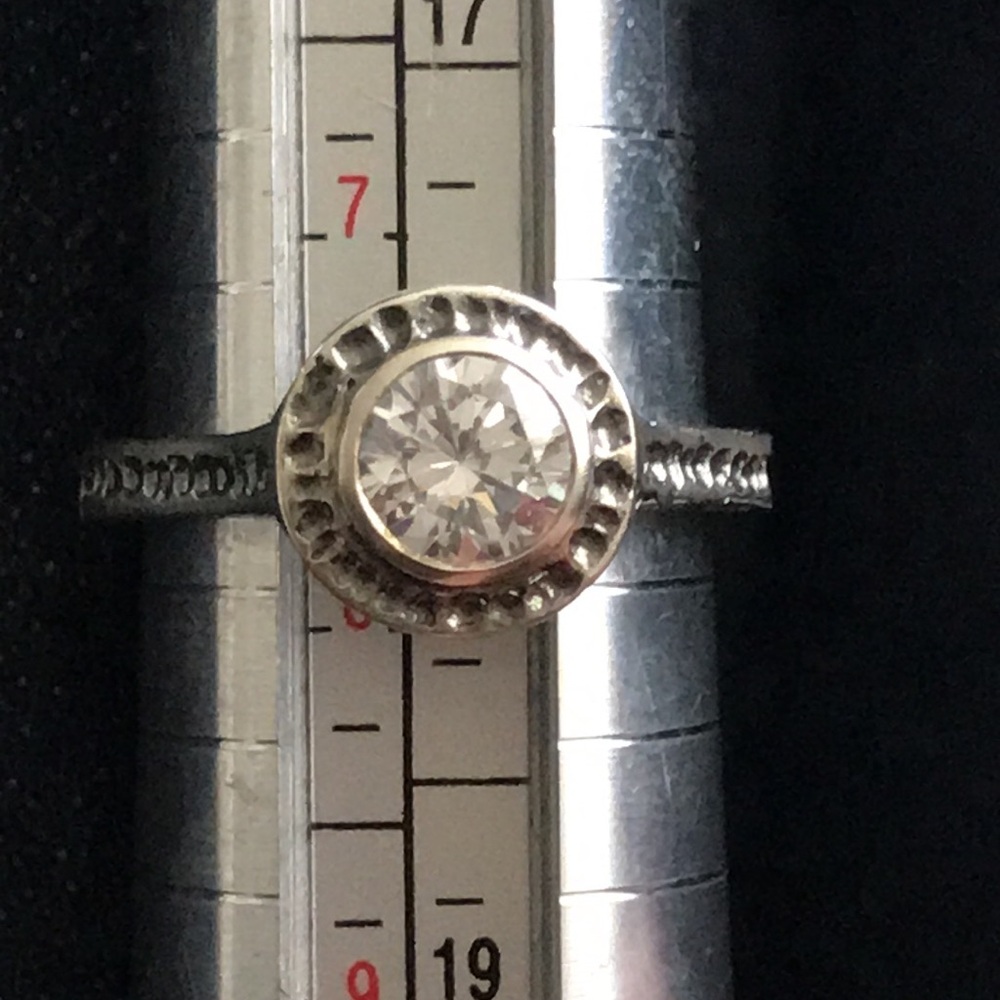 Silpada CZ sterling silver ring.